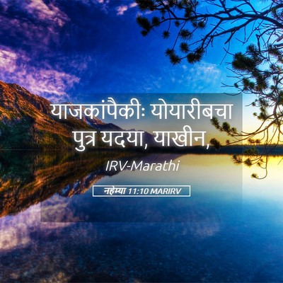 Picture 05 - नहेम्या 11:10 MARIRV - याजकांपैकीः - Bible Verse Picture