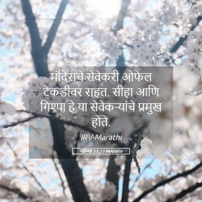 Picture 05 - नहेम्या 11:21 MARIRV - मंदिराचे सेवेकरी - Bible Verse Picture