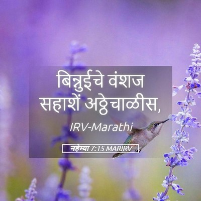 Picture 05 - नहेम्या 7:15 MARIRV - बिन्नुईचे वंशज - Bible Verse Picture
