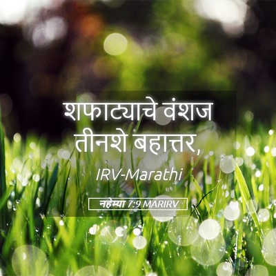 Picture 05 - नहेम्या 7:9 MARIRV - शफाट्याचे वंशज - Bible Verse Picture