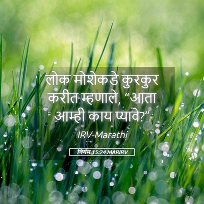 Picture 05 - निर्गम 15:24 MARIRV - लोक मोशेकडे - Bible Verse Picture