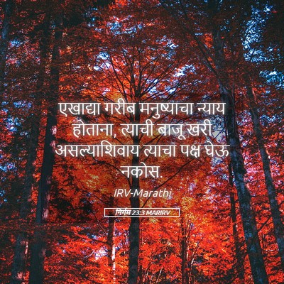 Picture 05 - निर्गम 23:3 MARIRV - एखाद्या गरीब - Bible Verse Picture