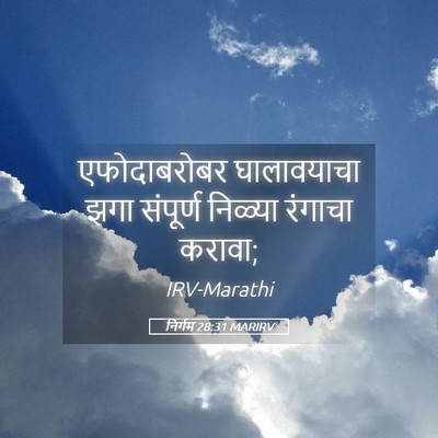 Picture 05 - निर्गम 28:31 MARIRV - एफोदाबरोबर - Bible Verse Picture