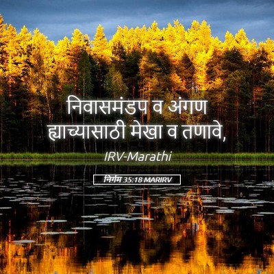 Picture 05 - निर्गम 35:18 MARIRV - निवासमंडप व अंगण - Bible Verse Picture
