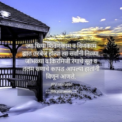 Picture 05 - निर्गम 35:25 MARIRV - ज्या स्रिया - Bible Verse Picture