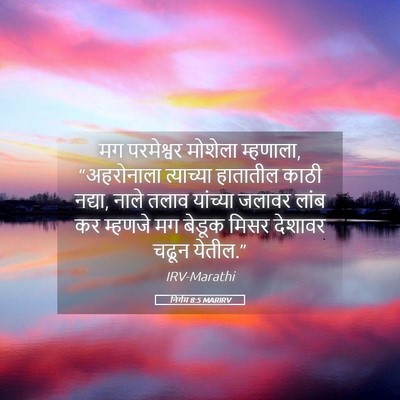 Picture 05 - निर्गम 8:5 MARIRV - मग परमेश्वर - Bible Verse Picture