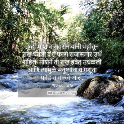 Picture 05 - निर्गम 9:10 MARIRV - तेव्हा मोशे व - Bible Verse Picture