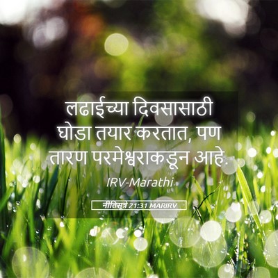 Picture 05 - नीतिसूत्रे 21:31 MARIRV - लढाईच्या - Bible Verse Picture