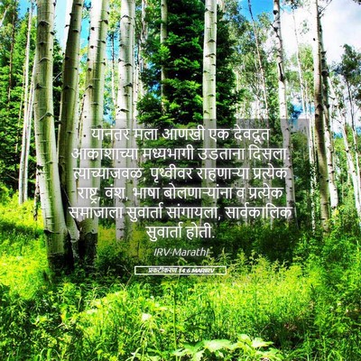 Picture 05 - प्रकटीकरण 14:6 MARIRV - यानंतर मला आणखी एक - Bible Verse Picture