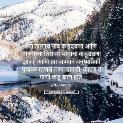 Picture 05 - प्रकटीकरण 8:11 MARIRV - त्या ताऱ्याचे नाव - Bible Verse Picture
