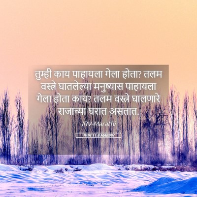 Picture 05 - मत्तय 11:8 MARIRV - तुम्ही काय - Bible Verse Picture
