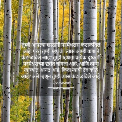 Picture 05 - मलाखी 2:17 MARIRV - तुम्ही आपल्या - Bible Verse Picture