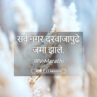 Picture 05 - मार्क 1:33 MARIRV - सर्व नगर - Bible Verse Picture