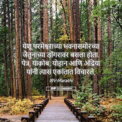 Picture 05 - मार्क 13:3 MARIRV - येशू - Bible Verse Picture
