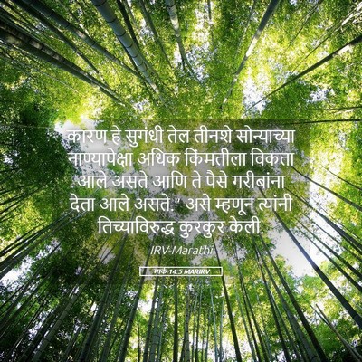 Picture 05 - मार्क 14:5 MARIRV - कारण हे सुगंधी तेल - Bible Verse Picture