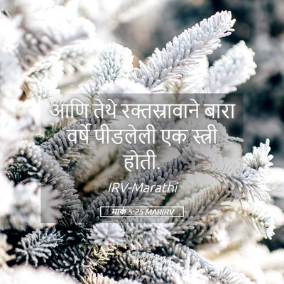 Picture 05 - मार्क 5:25 MARIRV - आणि तेथे - Bible Verse Picture
