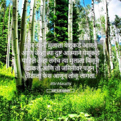 Picture 05 - मार्क 9:20 MARIRV - नंतर त्यांनी - Bible Verse Picture