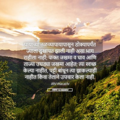 Picture 05 - यशया 1:6 MARIRV - पायाच्या - Bible Verse Picture