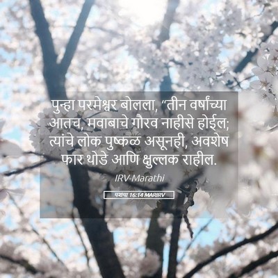 Picture 05 - यशया 16:14 MARIRV - पुन्हा परमेश्वर - Bible Verse Picture