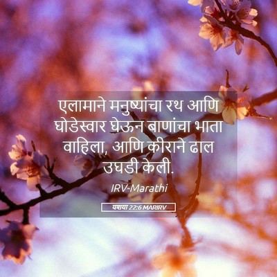 Picture 05 - यशया 22:6 MARIRV - एलामाने - Bible Verse Picture
