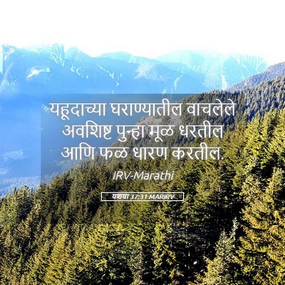 Picture 05 - यशया 37:31 MARIRV - यहूदाच्या - Bible Verse Picture