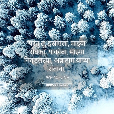 Picture 05 - यशया 41:8 MARIRV - परंतु तू, इस्राएला, - Bible Verse Picture