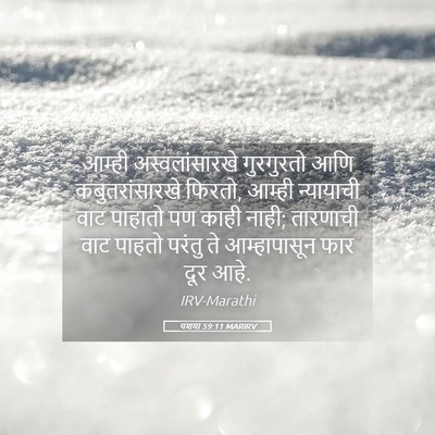 Picture 05 - यशया 59:11 MARIRV - आम्ही - Bible Verse Picture