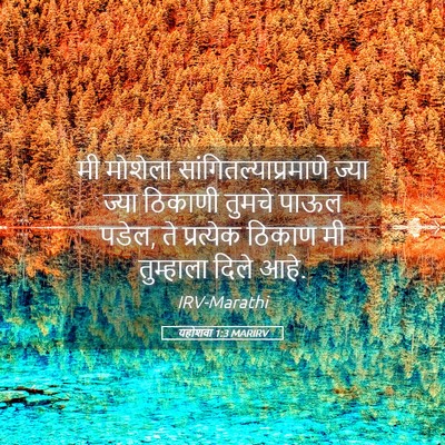 Picture 05 - यहोशवा 1:3 MARIRV - मी मोशेला - Bible Verse Picture