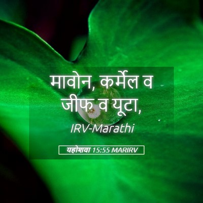 Picture 05 - यहोशवा 15:55 MARIRV - मावोन, कर्मेल व जीफ - Bible Verse Picture