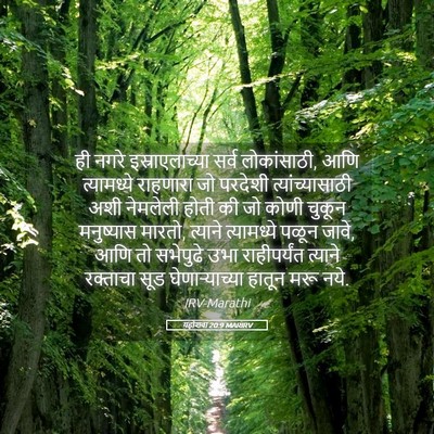 Picture 05 - यहोशवा 20:9 MARIRV - ही नगरे - Bible Verse Picture