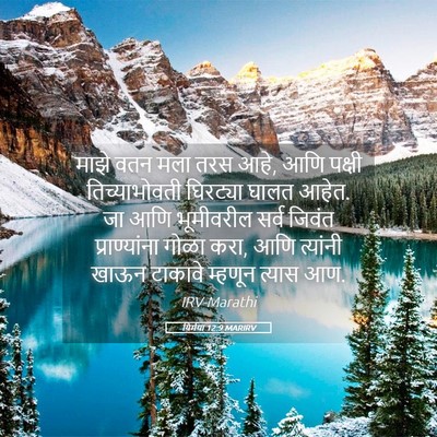 Picture 05 - यिर्मया 12:9 MARIRV - माझे वतन मला तरस - Bible Verse Picture
