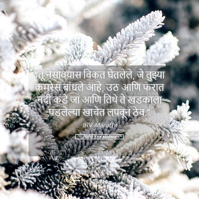 Picture 05 - यिर्मया 13:4 MARIRV - “तू नेसावयास विकत - Bible Verse Picture