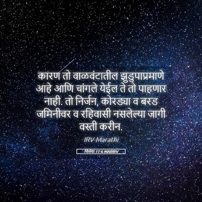 Picture 05 - यिर्मया 17:6 MARIRV - कारण तो - Bible Verse Picture
