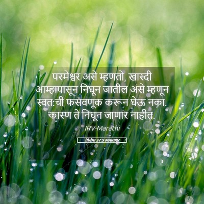Picture 05 - यिर्मया 37:9 MARIRV - परमेश्वर असे - Bible Verse Picture