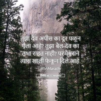 Picture 05 - यिर्मया 46:15 MARIRV - तुझा देव अपीस का - Bible Verse Picture