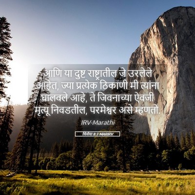 Picture 05 - यिर्मया 8:3 MARIRV - आणि या दुष्ट - Bible Verse Picture