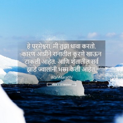 Picture 05 - योएल 1:19 MARIRV - हे परमेश्वरा, मी - Bible Verse Picture