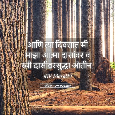Picture 05 - योएल 2:29 MARIRV - आणि त्या दिवसात मी - Bible Verse Picture