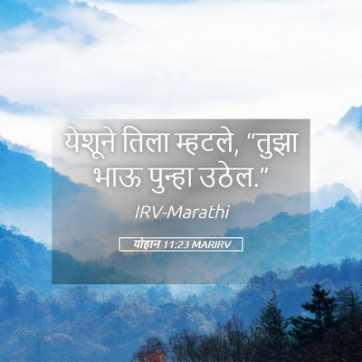 Picture 05 - योहान 11:23 MARIRV - येशूने तिला - Bible Verse Picture