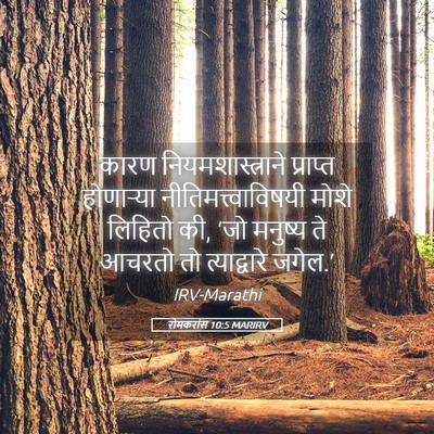 Picture 05 - रोमकरांस 10:5 MARIRV - कारण - Bible Verse Picture