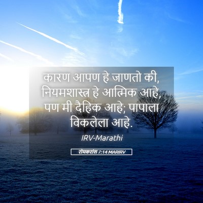 Picture 05 - रोमकरांस 7:14 MARIRV - कारण आपण हे जाणतो - Bible Verse Picture
