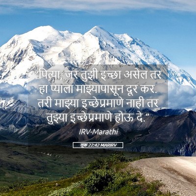 Picture 05 - लूक 22:42 MARIRV - “पित्या, जर तुझी - Bible Verse Picture