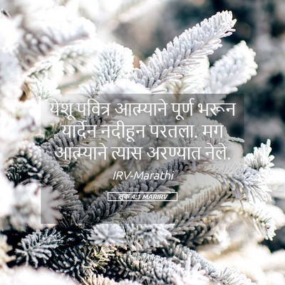 Picture 05 - लूक 4:1 MARIRV - येशू पवित्र - Bible Verse Picture
