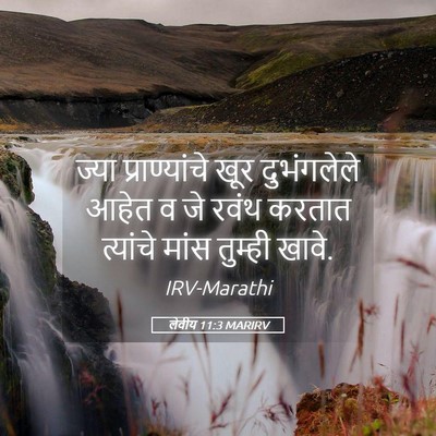 Picture 05 - लेवीय 11:3 MARIRV - ज्या प्राण्यांचे - Bible Verse Picture