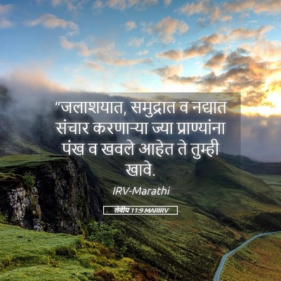 Picture 05 - लेवीय 11:9 MARIRV - “जलाशयात, - Bible Verse Picture