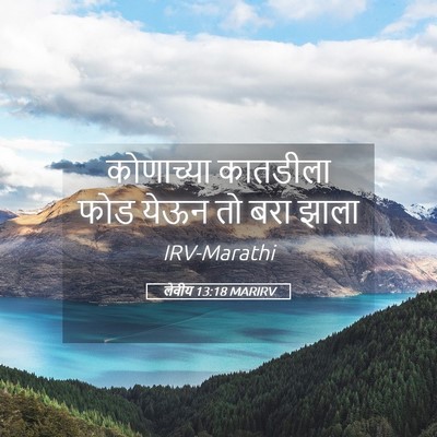 Picture 05 - लेवीय 13:18 MARIRV - कोणाच्या कातडीला - Bible Verse Picture