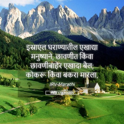 Picture 05 - लेवीय 17:3 MARIRV - इस्राएल - Bible Verse Picture