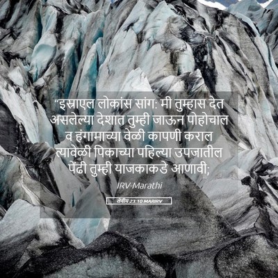 Picture 05 - लेवीय 23:10 MARIRV - “इस्राएल लोकांस - Bible Verse Picture