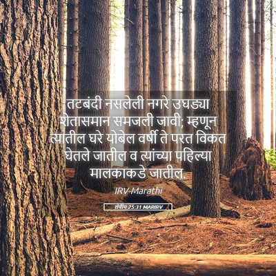 Picture 05 - लेवीय 25:31 MARIRV - तटबंदी नसलेली - Bible Verse Picture