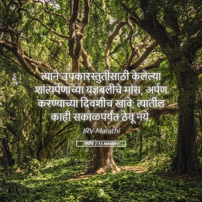 Picture 05 - लेवीय 7:15 MARIRV - त्याने - Bible Verse Picture